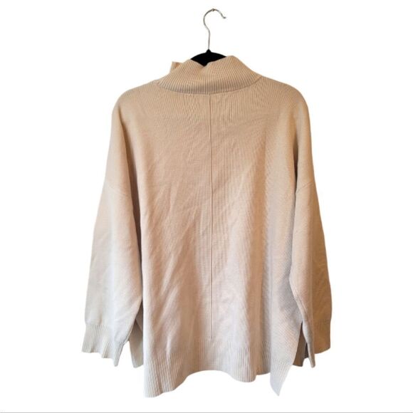 The Workshop Cream Oversized Mockneck Sweater - Picture 2 of 5